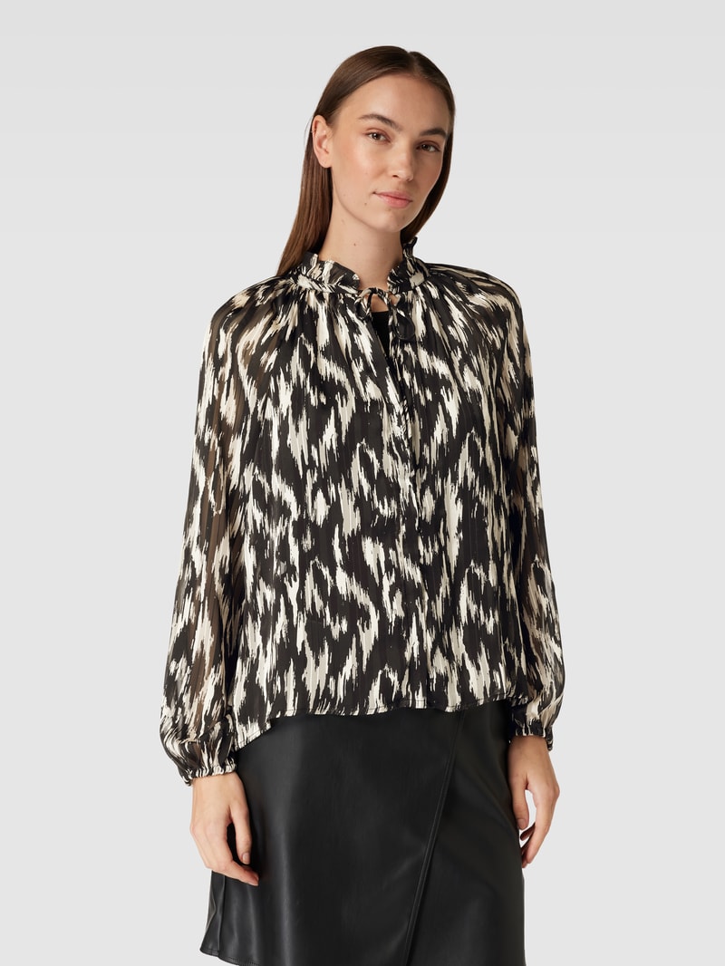 Bluse mit Schnürung Modell 'Cobie Cheer Vibe' in black
