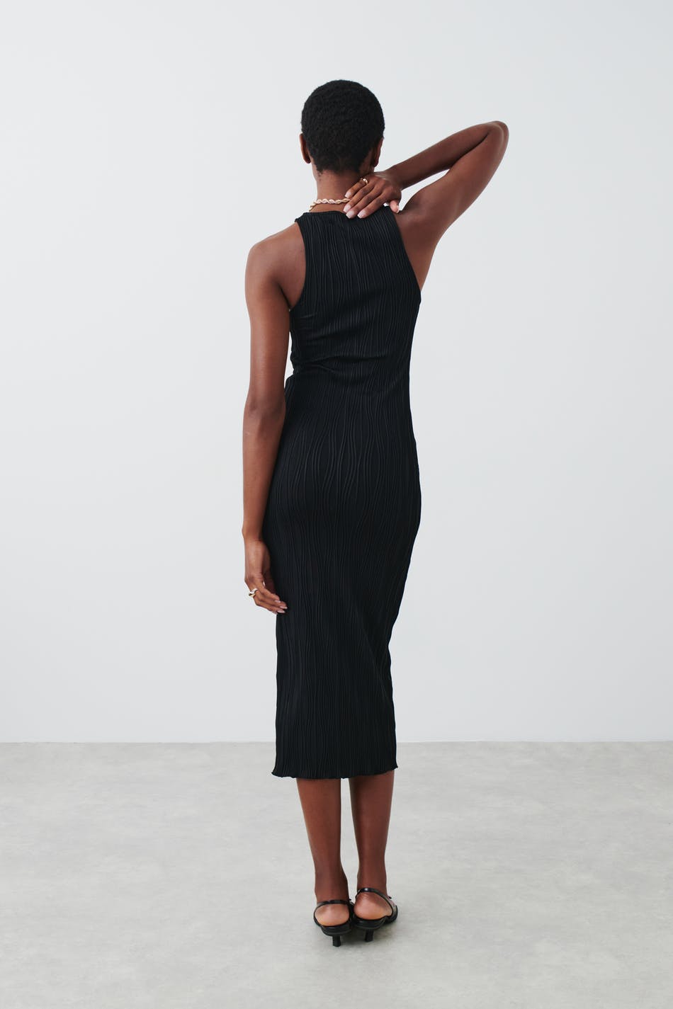 Wave midi dress