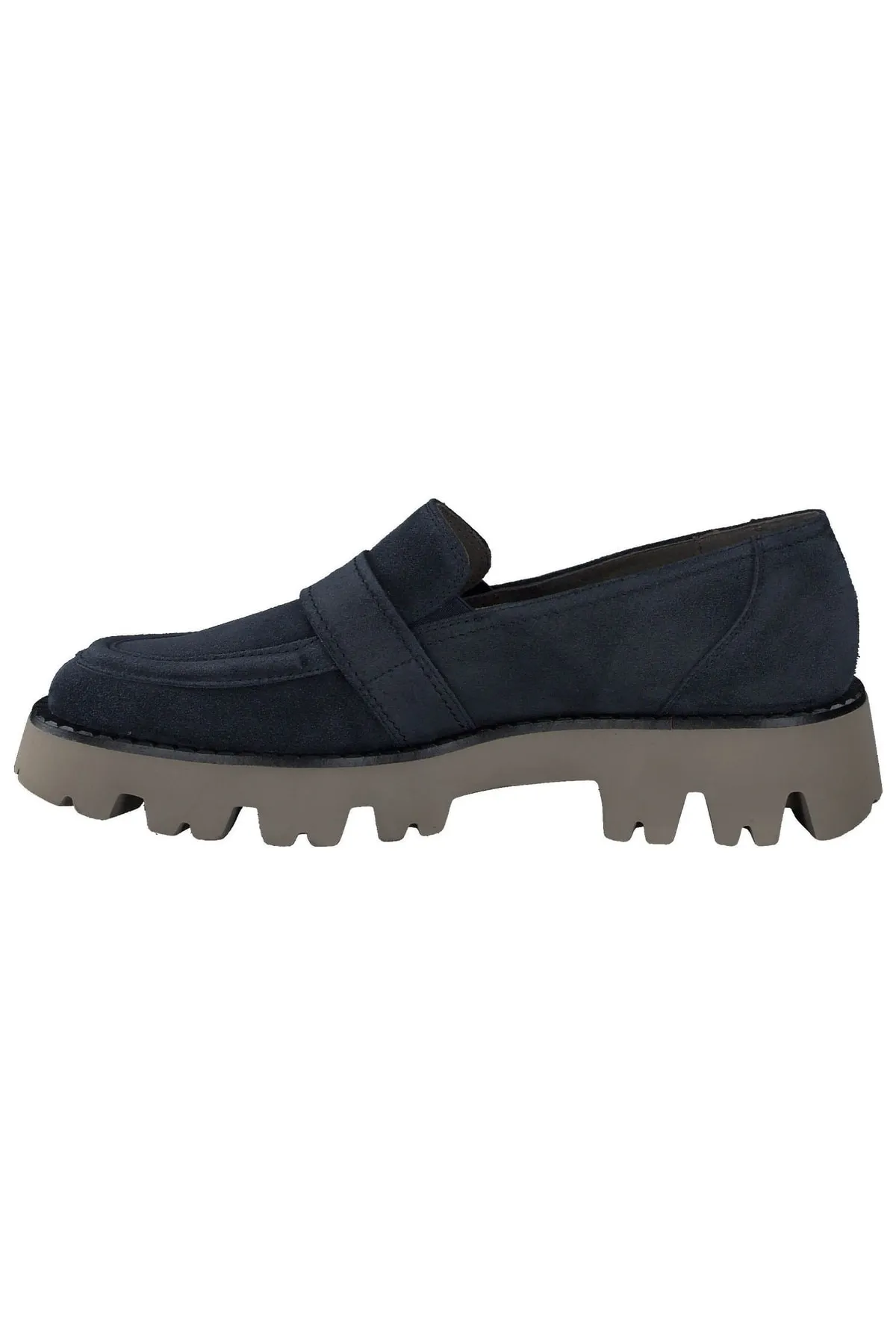 Paul Green  Flacher Schuh - Blau - Blockabsatz