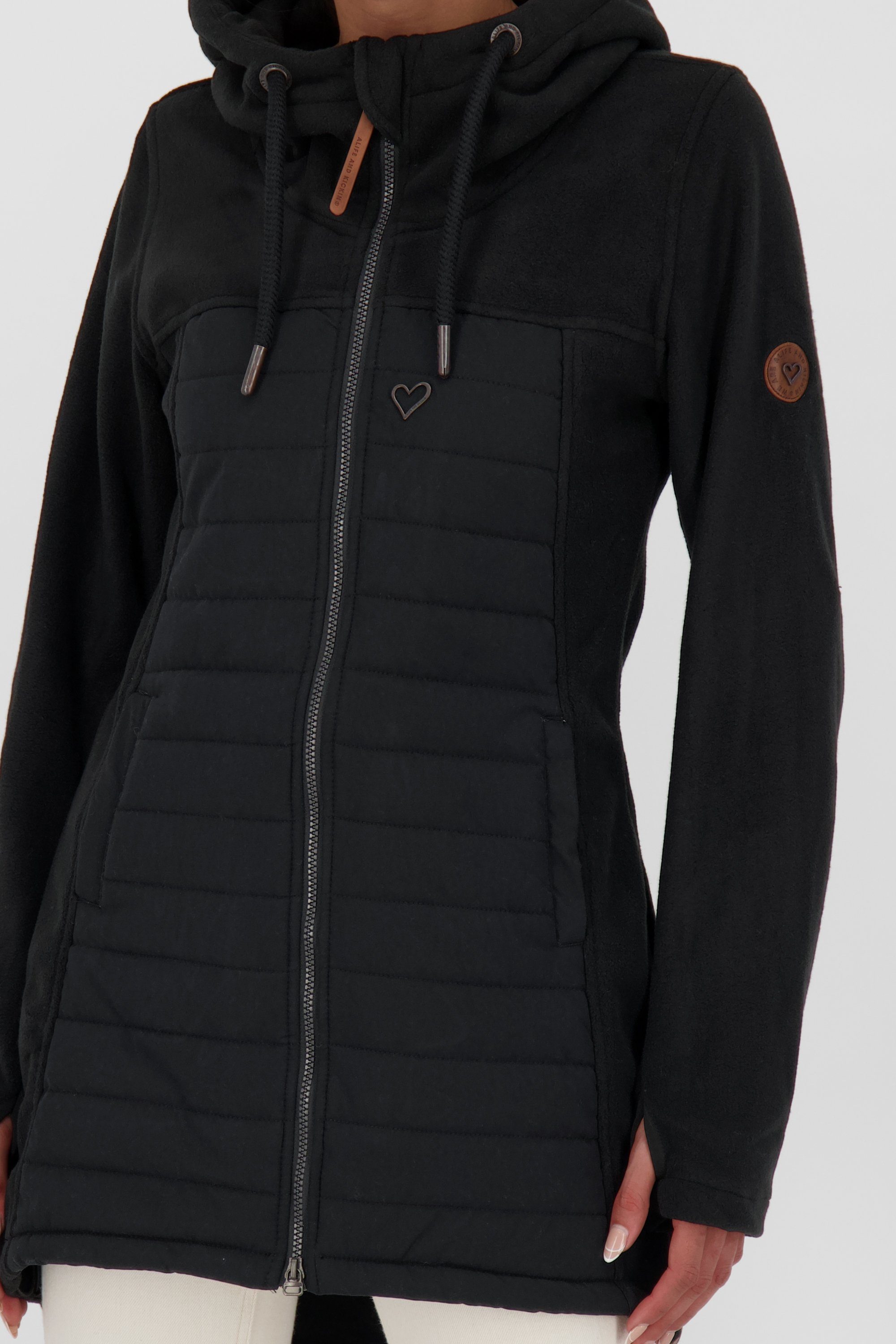 Alife & Kickin Sweatjacke Polarfleece-Stepp Jacket Damen Steppjacke, Fleecejacke