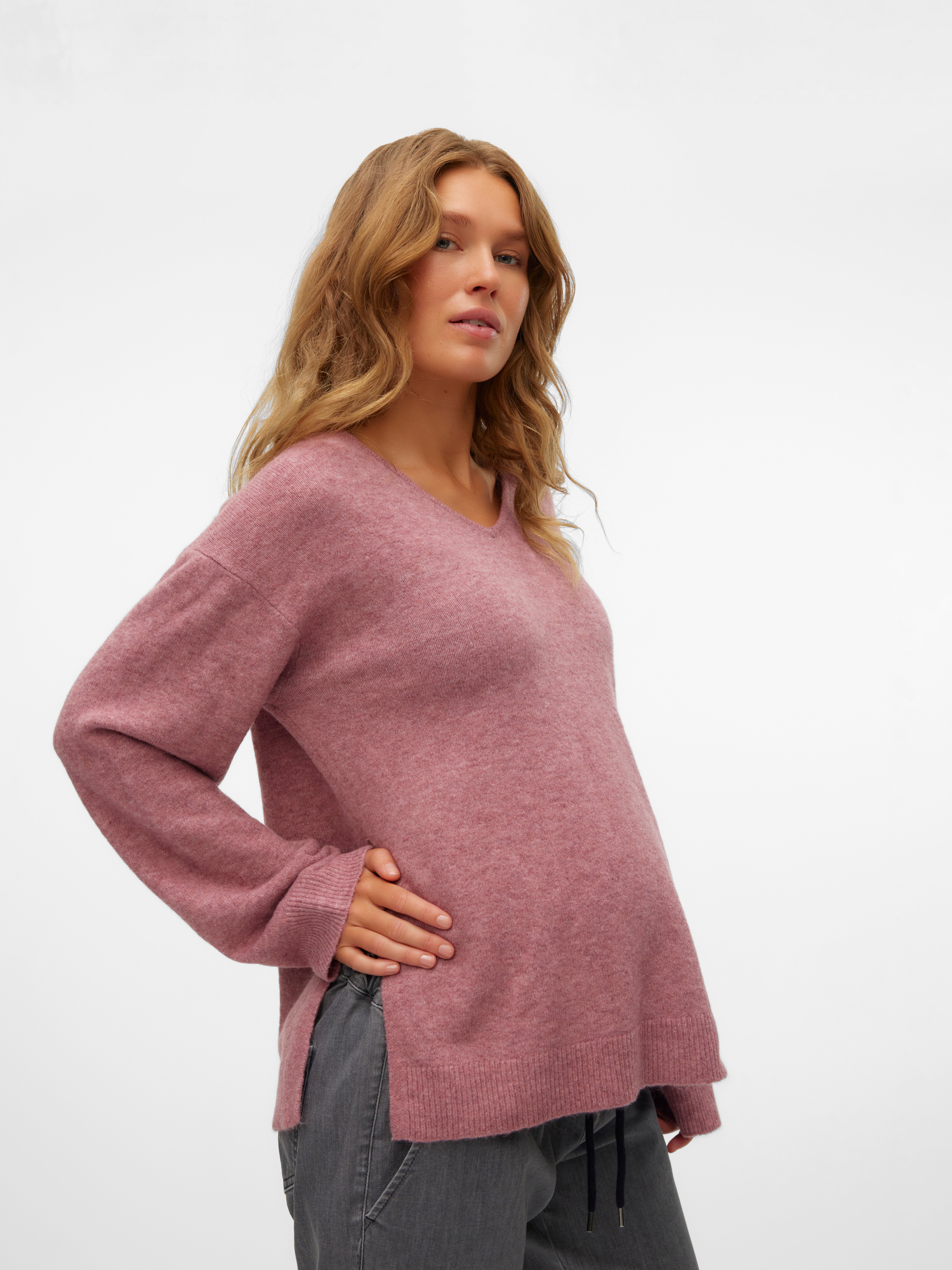 V-Ausschnitt Pullover