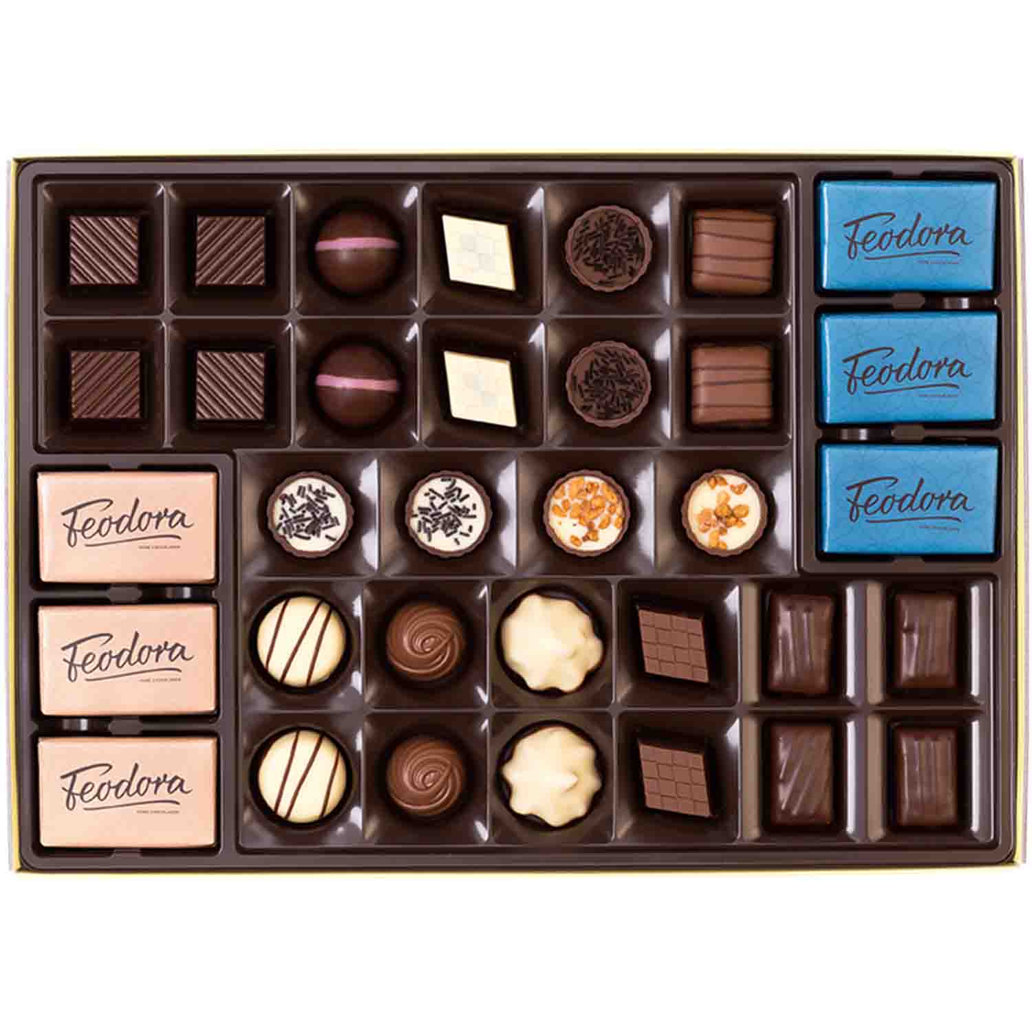 Feodora Köstliche Komposition Klassische Pralinés und Chocoladen 375g