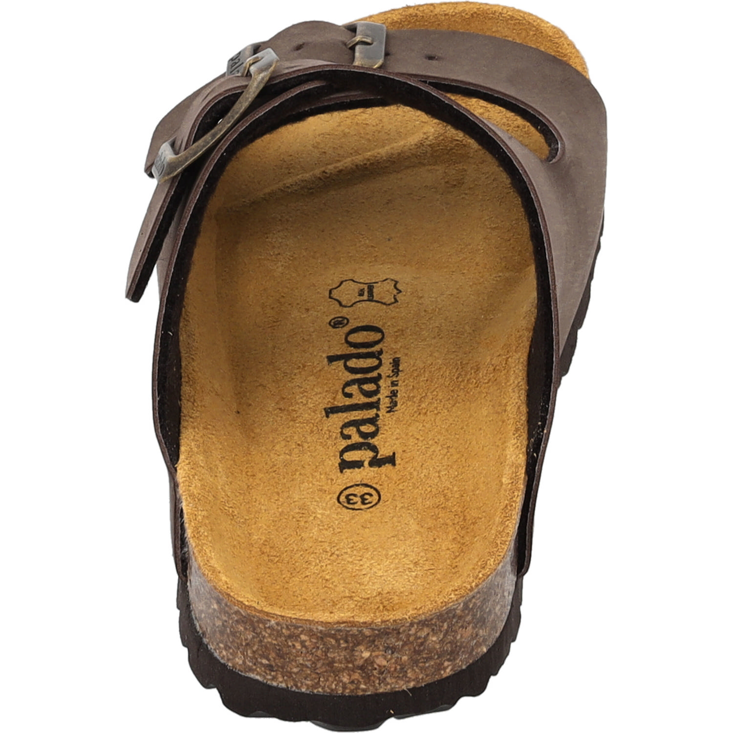 Palado Kids Korfu B Basic, Pantoletten, Kinder, Dunkelbraun/Velours