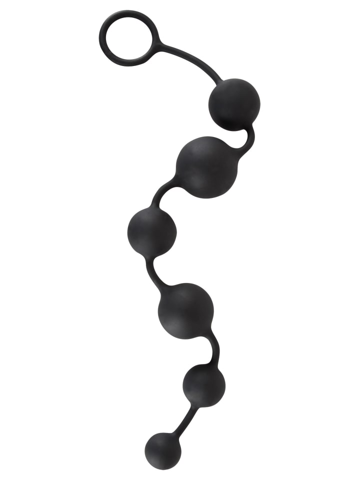Black Velvets Kugelstrang Anal beads in schwarz günstig kaufen onesize