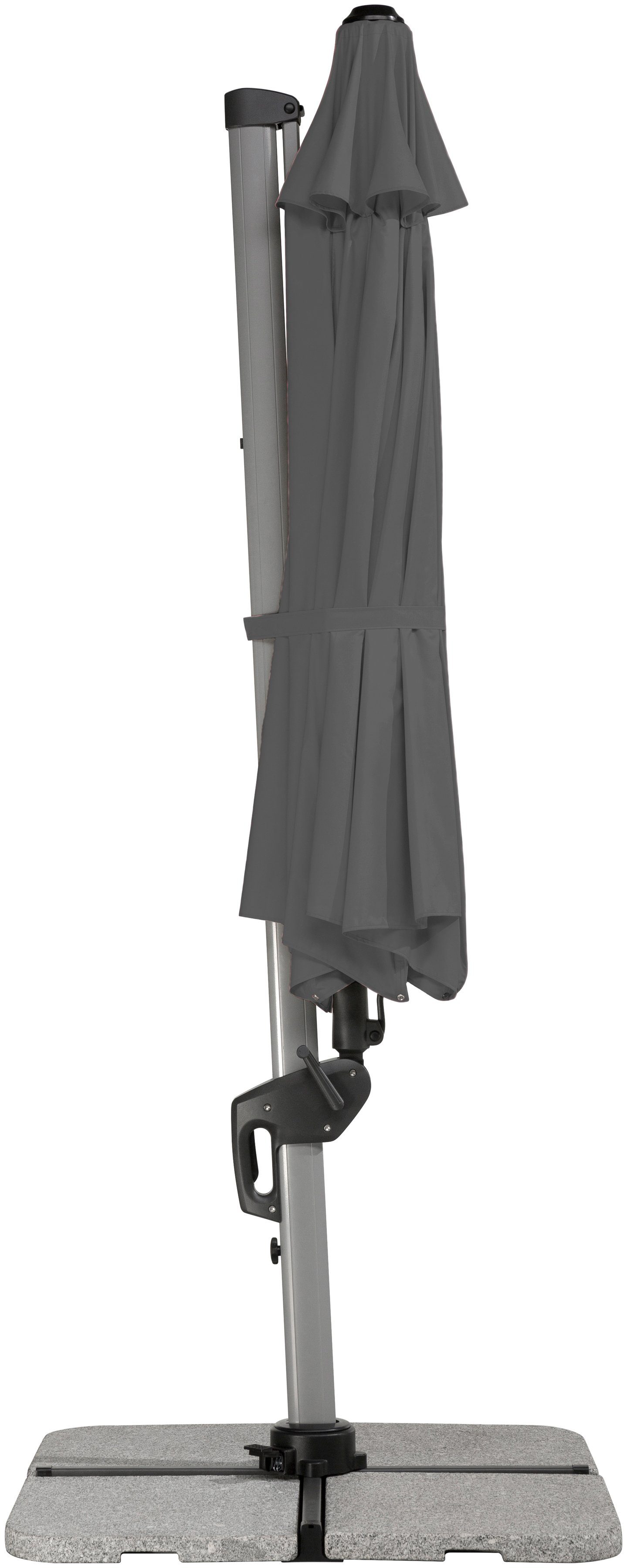 Schneider Schirme Ampelschirm Bermuda, LxB: 410x342 cm, mit Schirmständer, ohne Wegeplatten