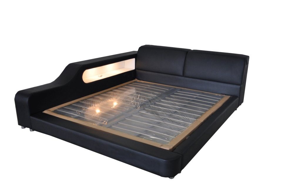 JVmoebel Bett Luxus Leder Design Polster Betten Doppel Modernes 180/200 Bett