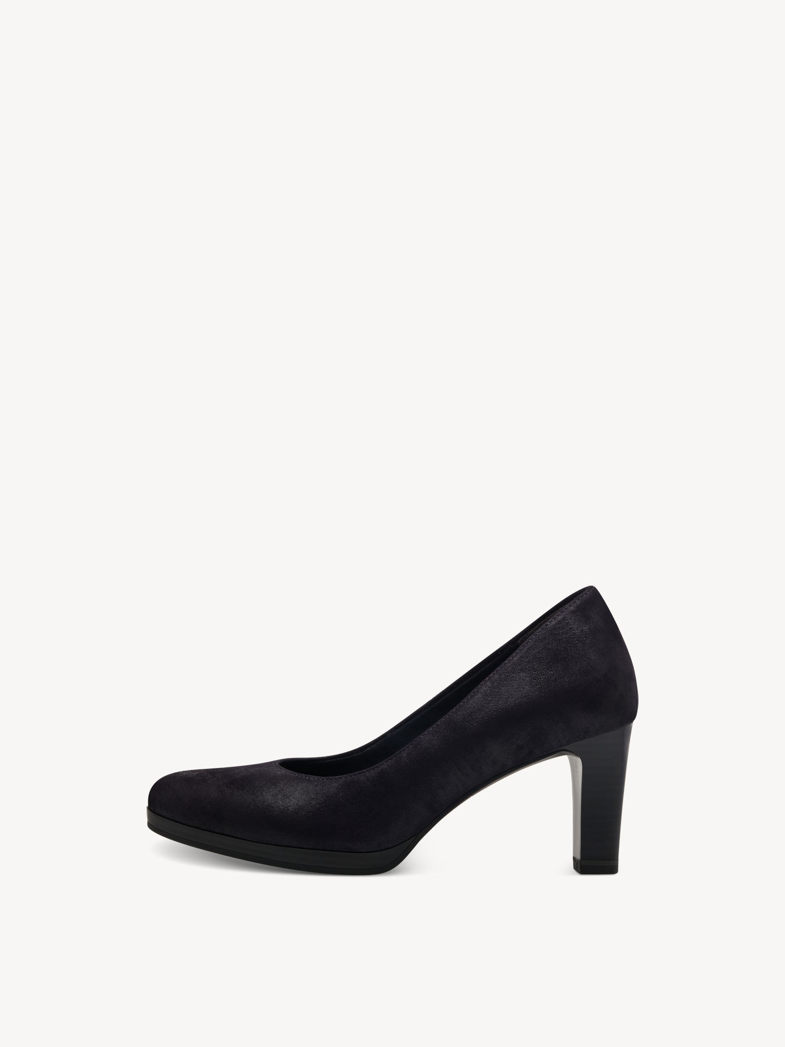 Escarpin en cuir - bleu