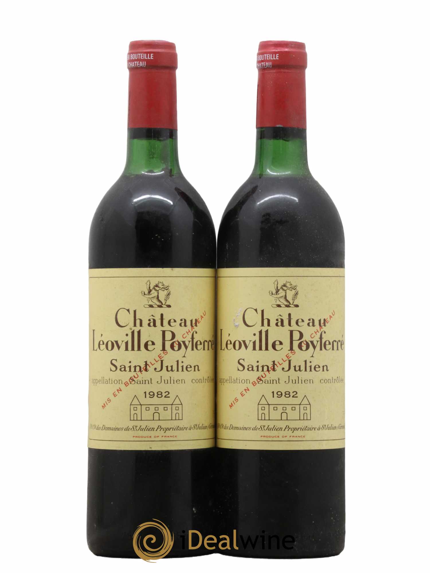 Château Léoville Poyferré 2ème Grand Cru Classé  1982 - Lot de 2 Bouteilles