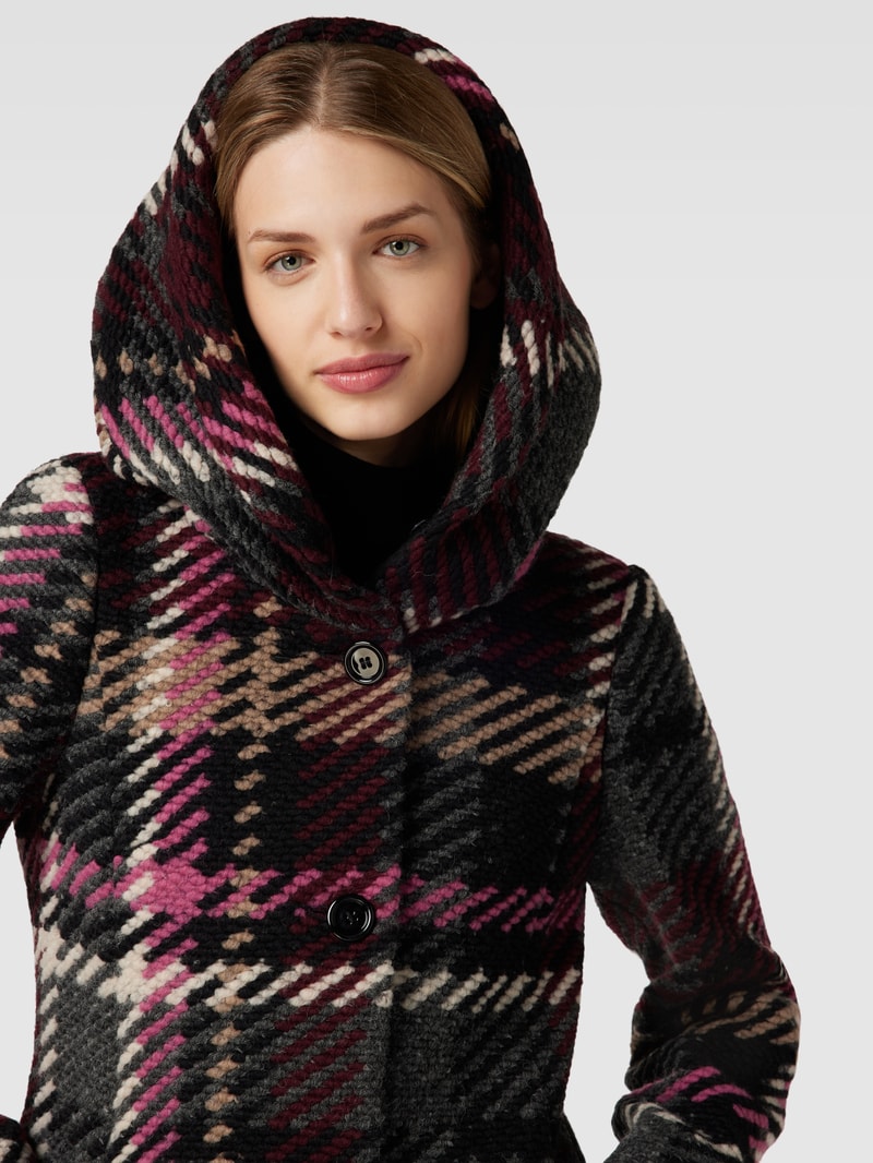 Jacke mit Kapuze in schwarz