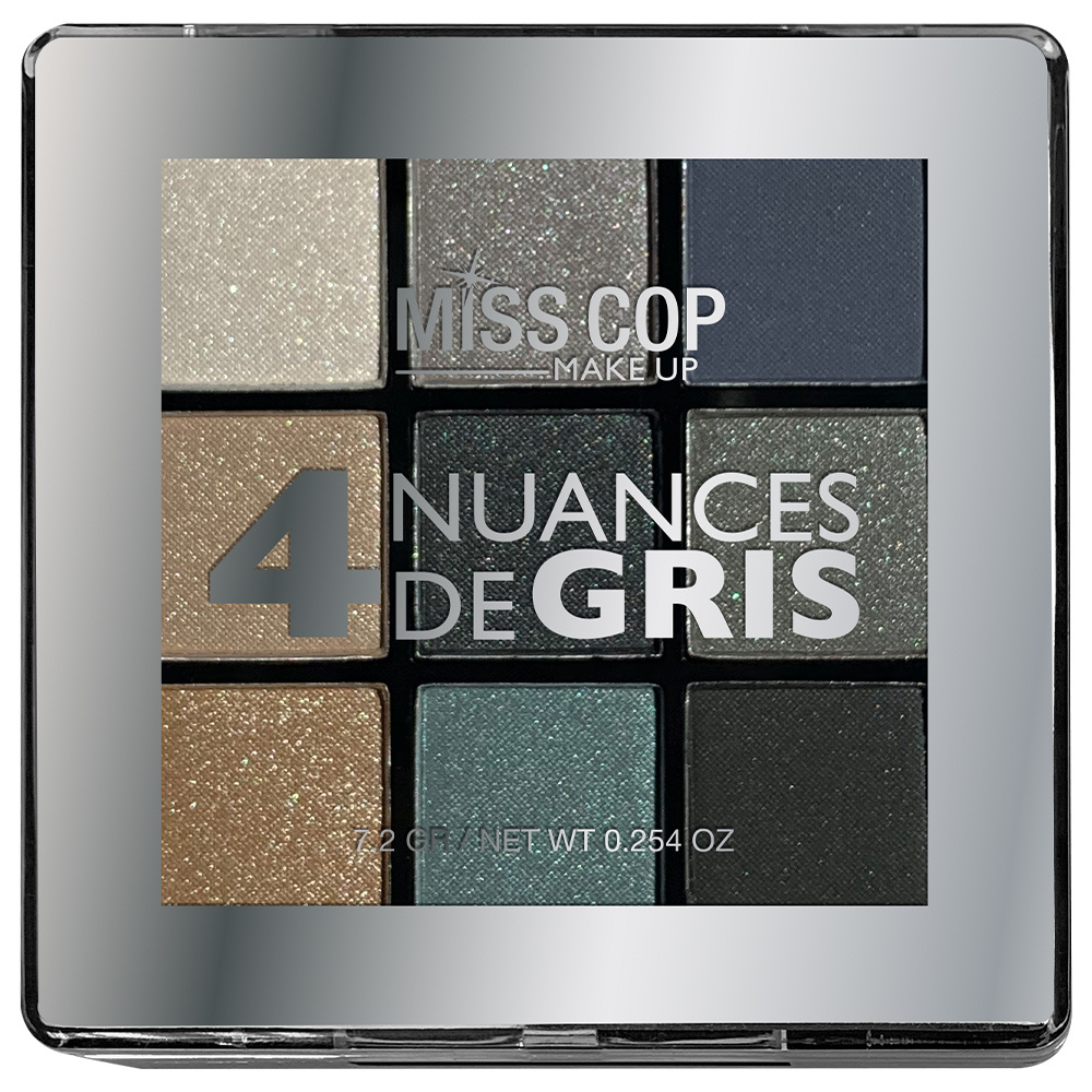 miss cop Nuancier N°4 Nuances de Gris Coffret maquillage