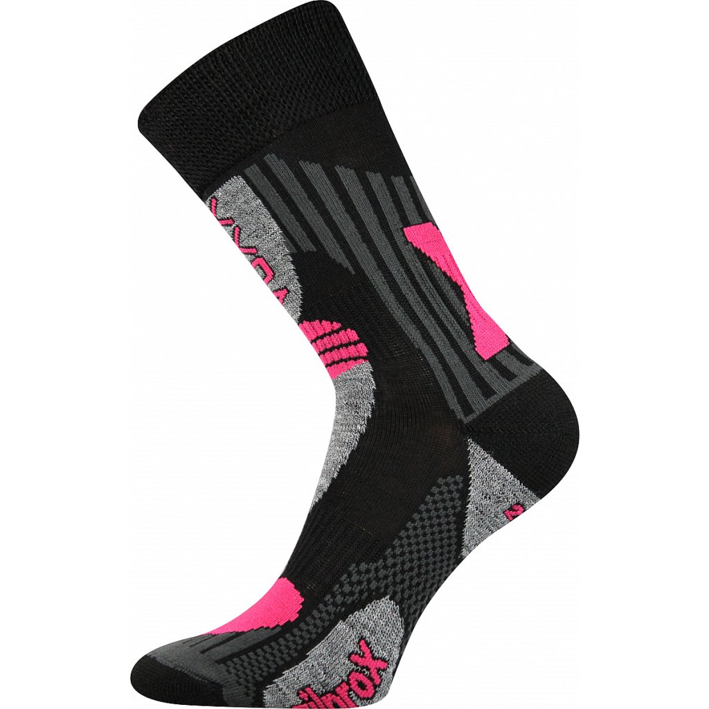 Voxx Vision schwarz-magent Socken aus Merino