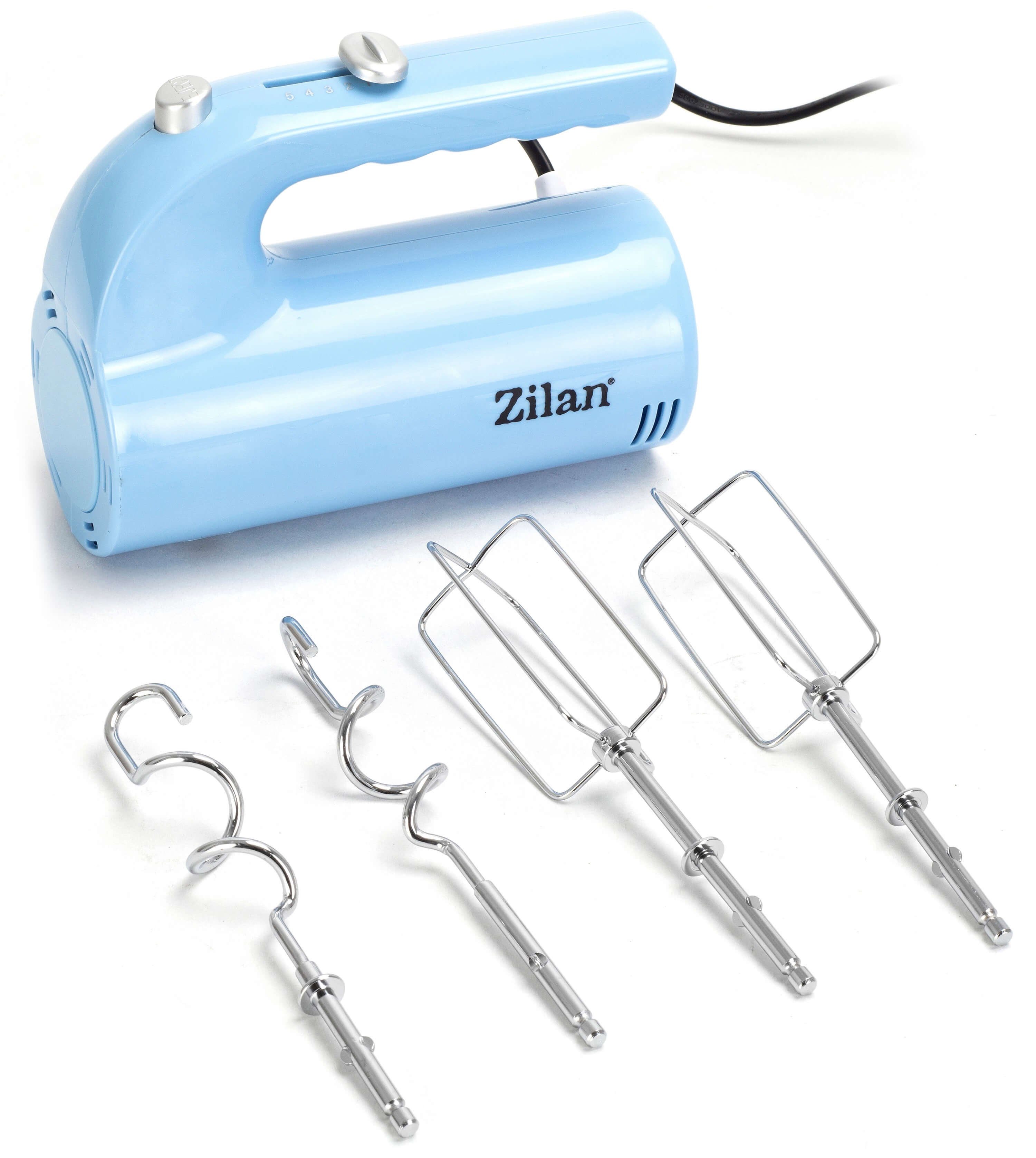 Zilan Handmixer ZLN-3161, 200 W, Edelstahl-Rührstäbe & Knethaken