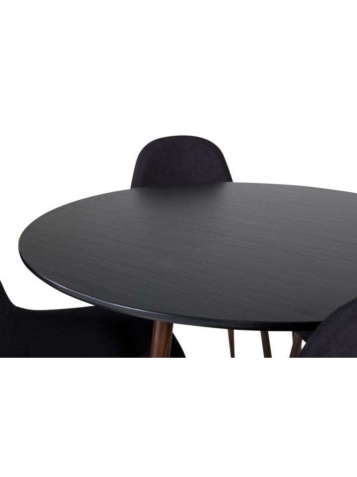 ebuy24 Essgruppe Plaza 15 (5-teilig) Schwarz 100 x 100 cm günstig kaufen onesize