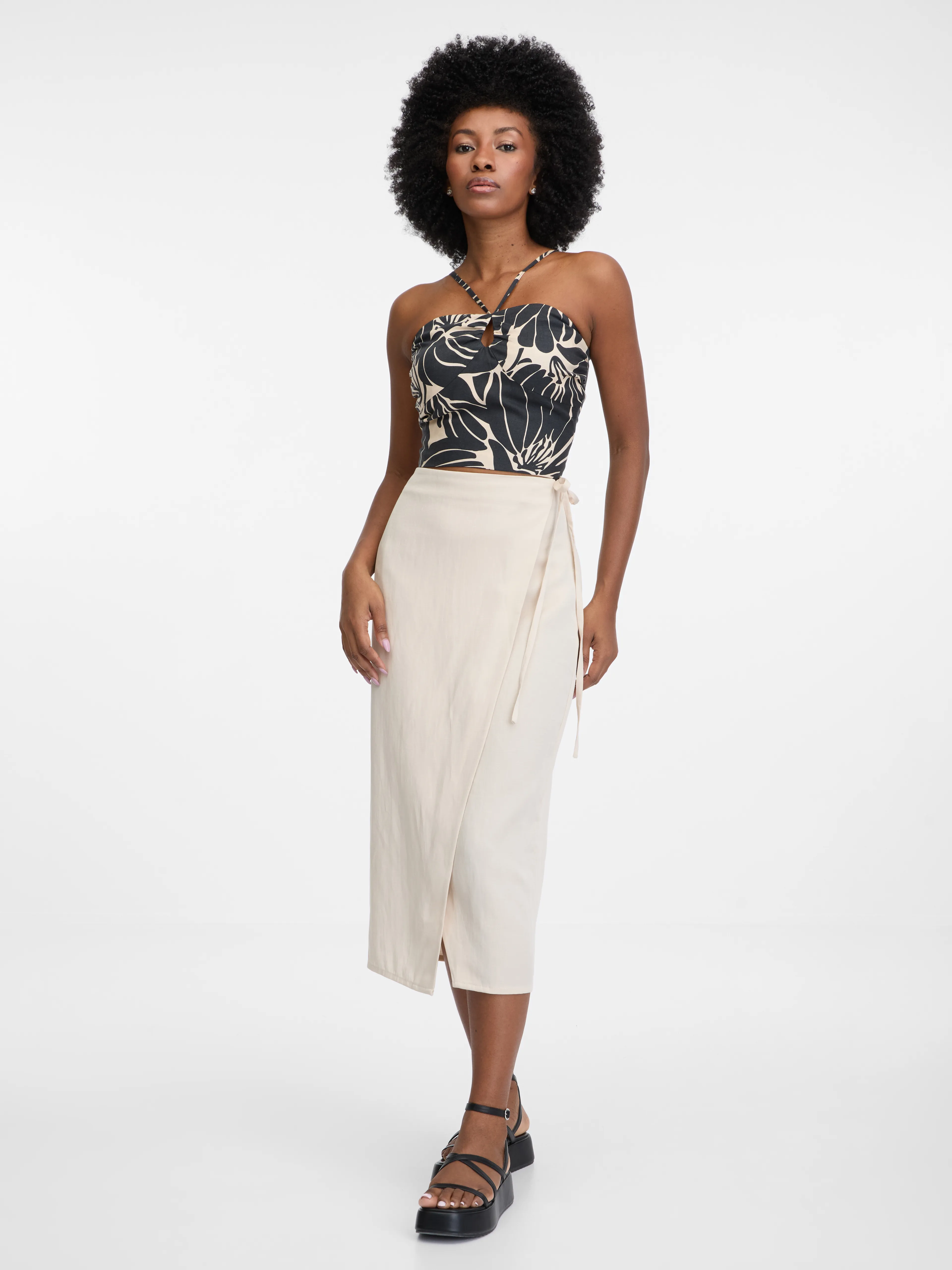 Beigefarbener Damen Rock ORSAY
