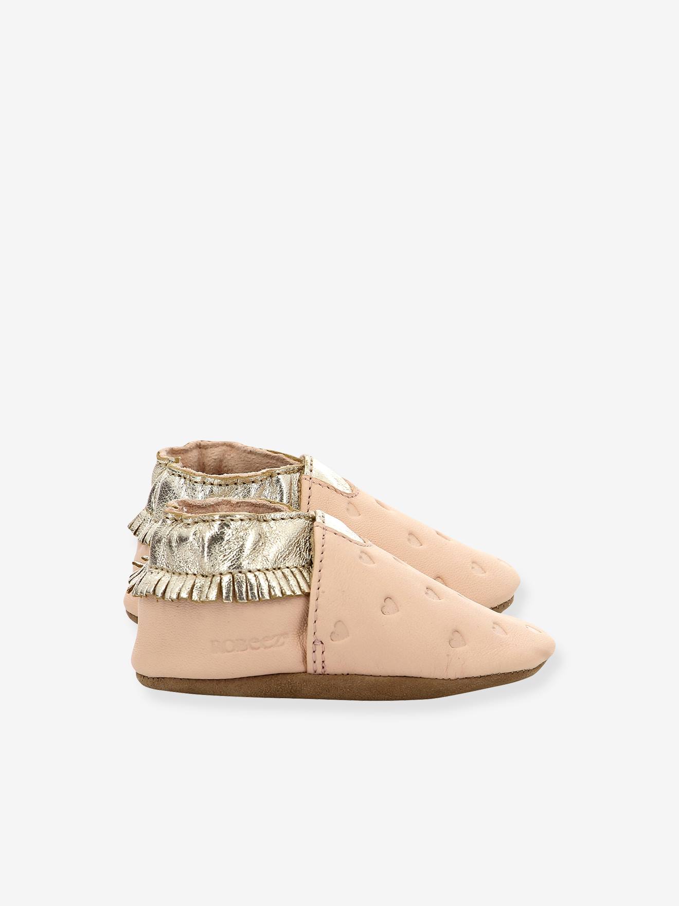 Chaussons cuir souple bébé Appaloosa Style 927830-10 ROBEEZ© rose