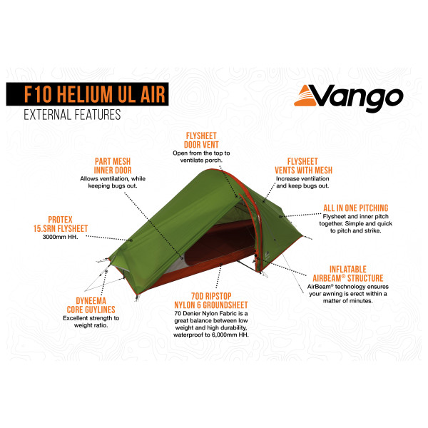 Vango - F10 Helium UL Air - 1-Personen Zelt