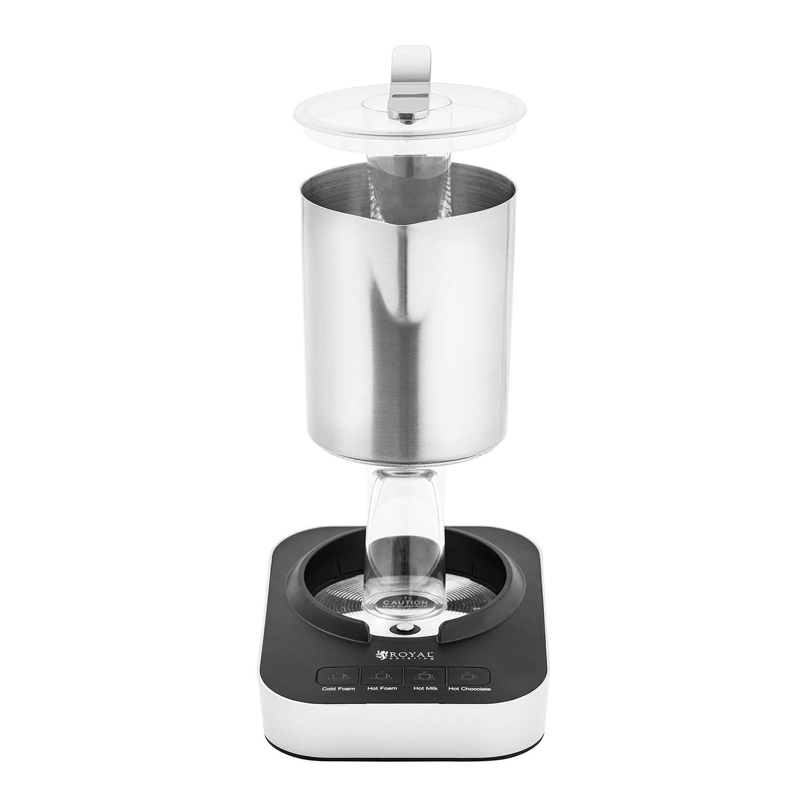 Royal Catering Milchaufschäumer Elektrischer Milchschäumer Milchaufschäumer Induktion 0,6 l 4, 550 W