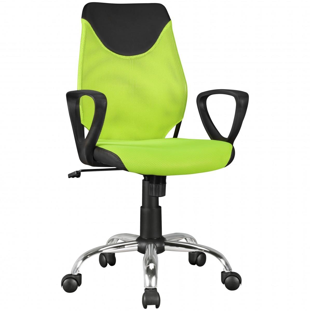 Amstyle Kinder-Drehstuhl KiKa Schwarz-Limette