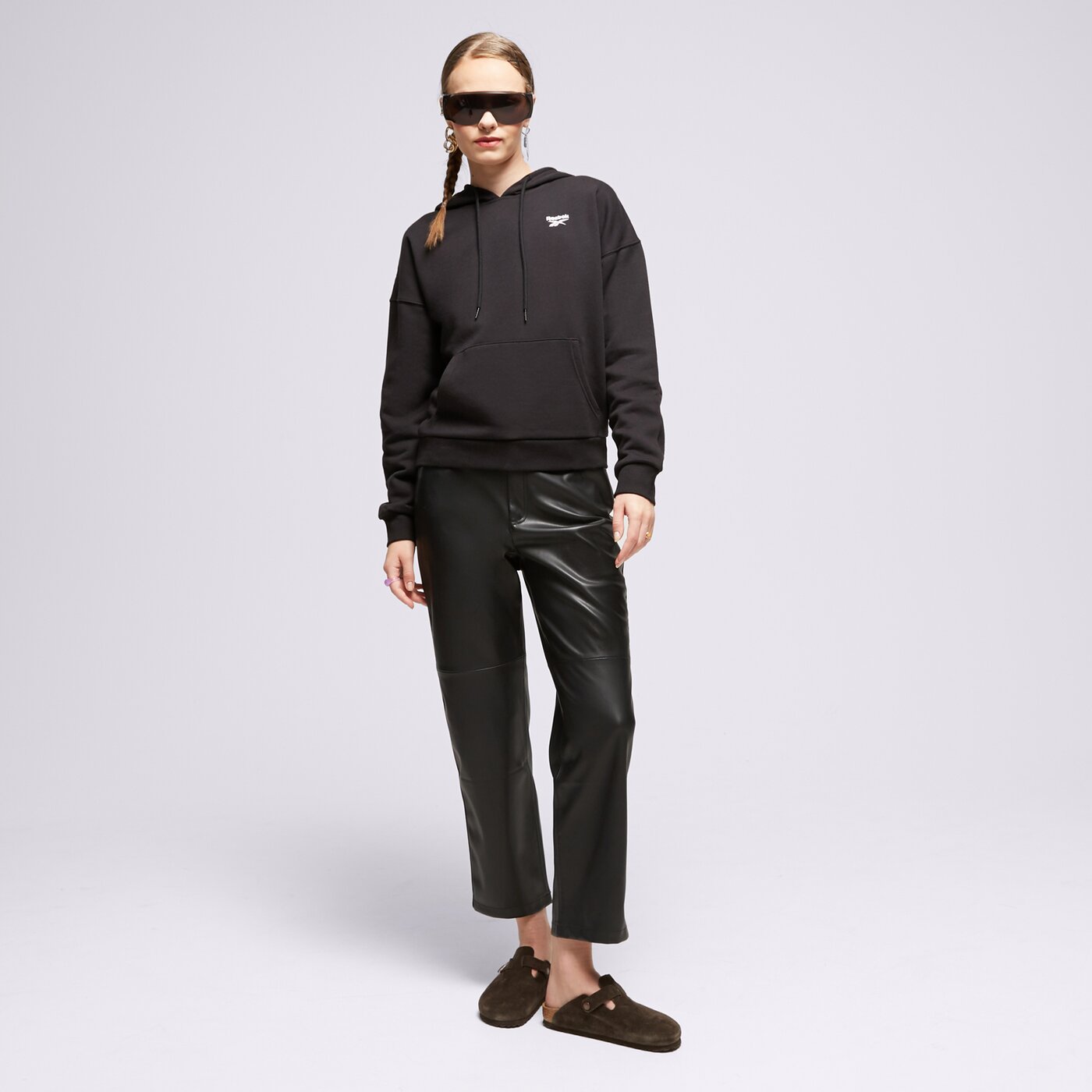 REEBOK SWEATSHIRT RI FLEECE HOODY Schwarz