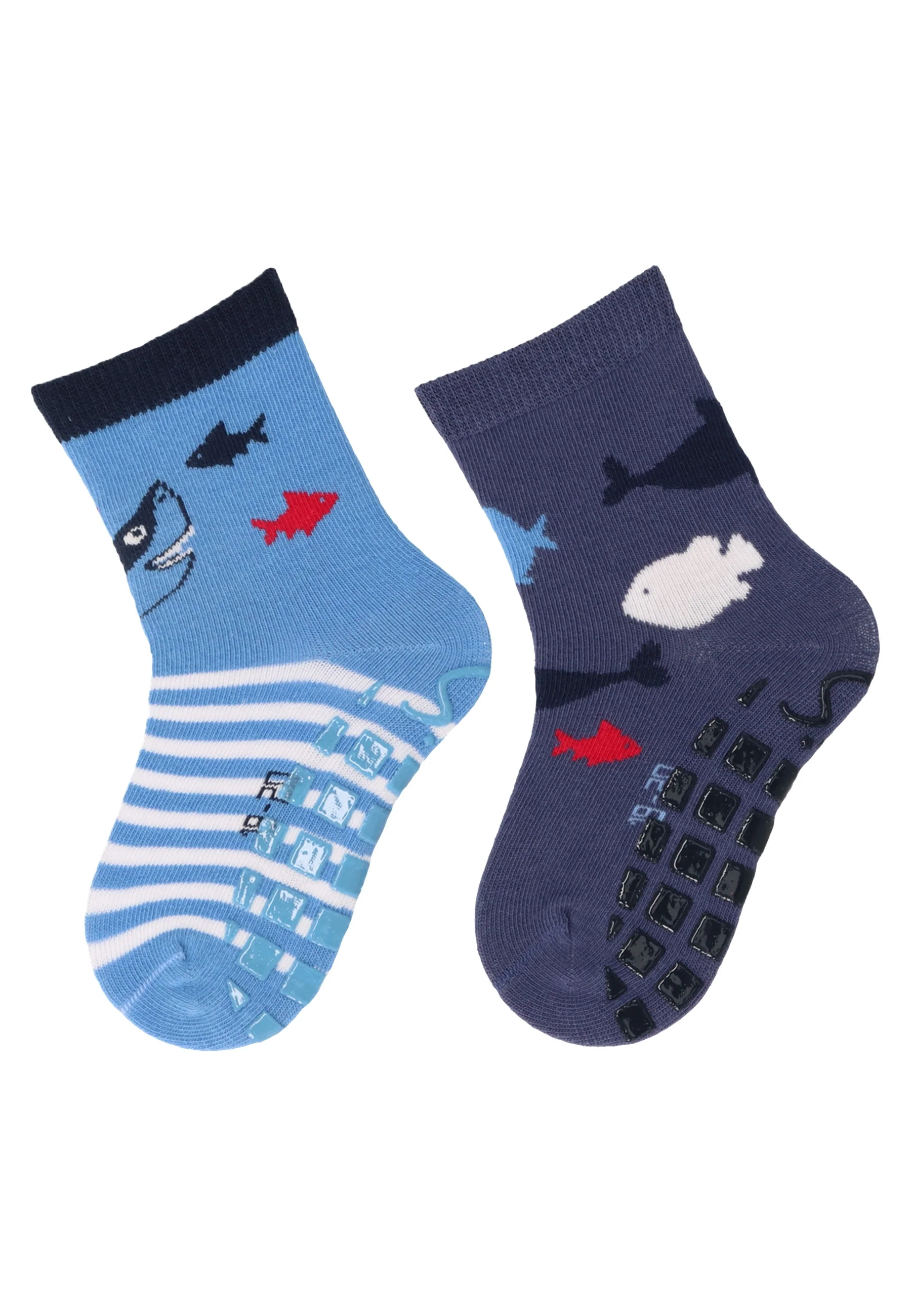 ABS Socken im 2er Pack mit Motiv Fische