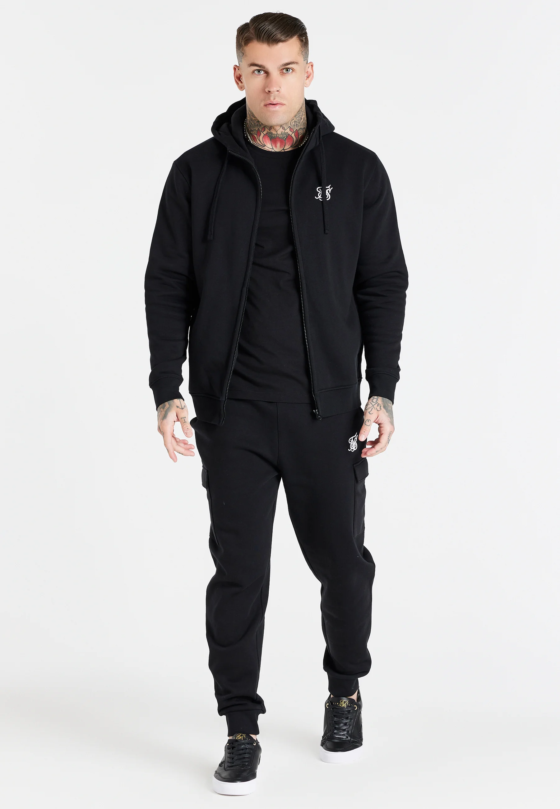 Sudadera con capucha SIKSILK ESSENTIAL FUNNEL - Sudadera con cremallera