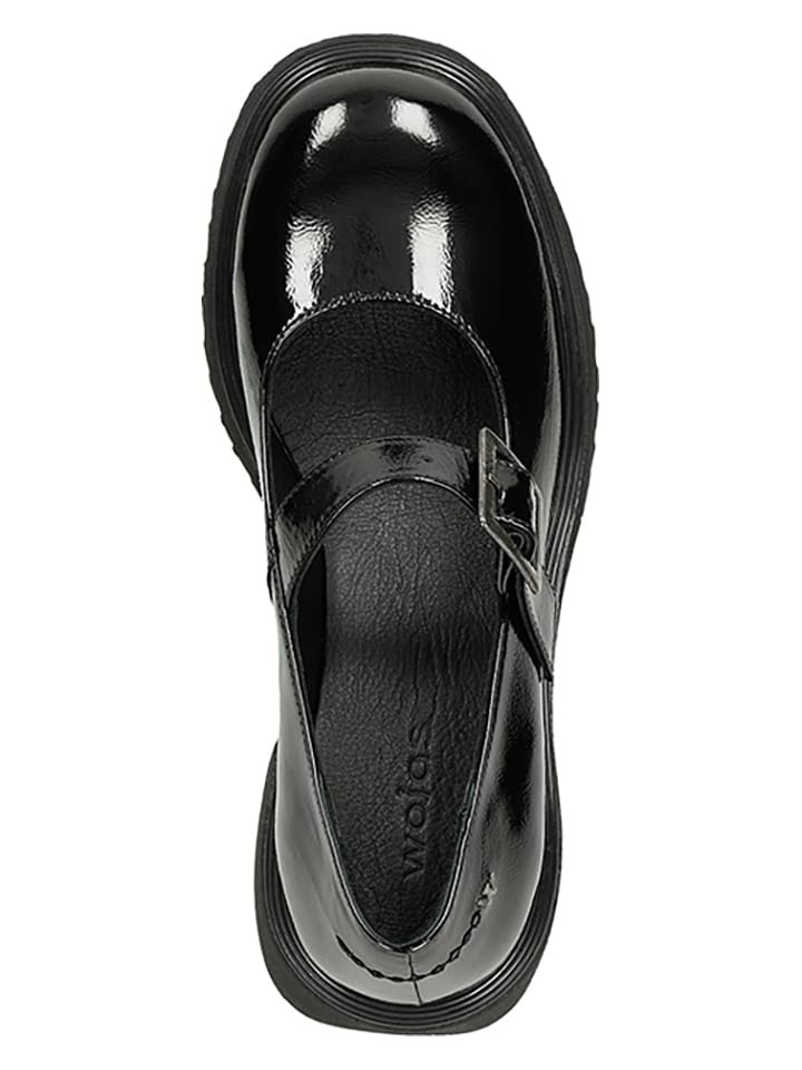 Wojas Leder-Pumps in Schwarz günstig kaufen