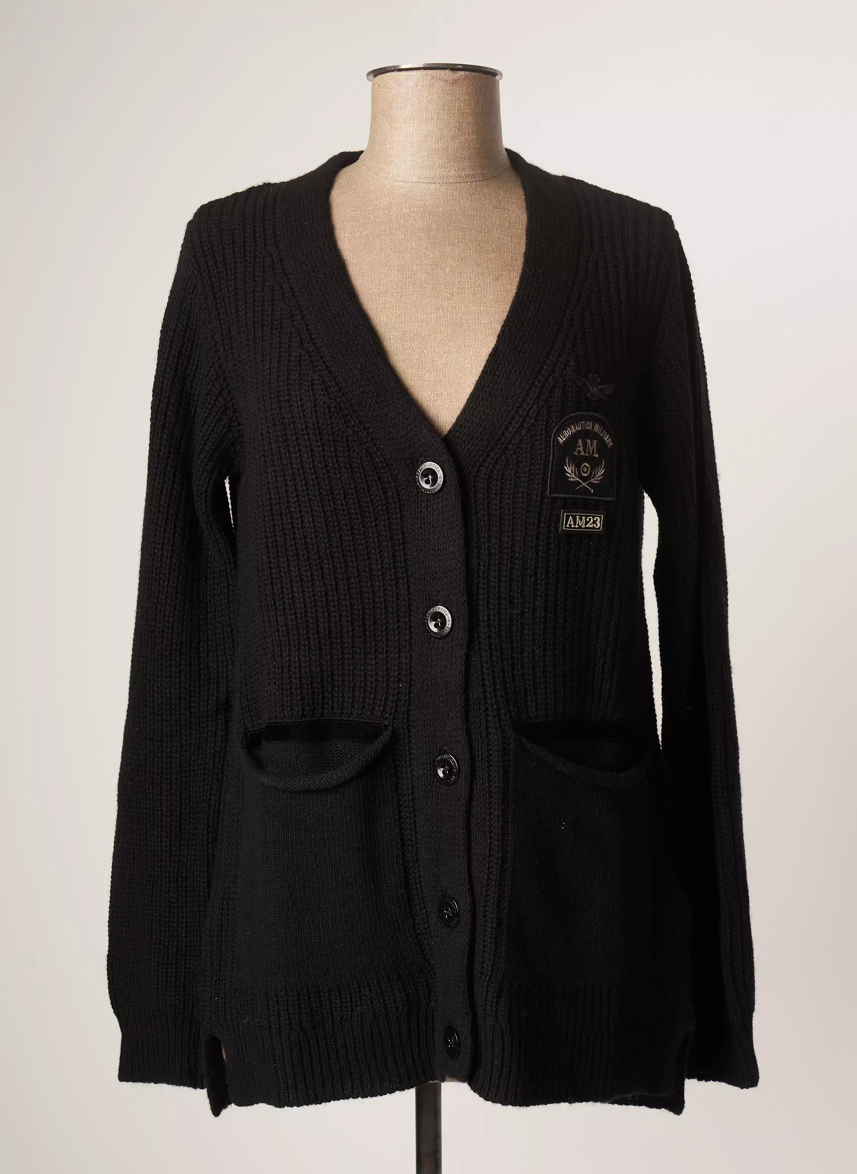 Aeronautica Cardigans Femme couleur noir