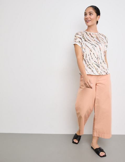 Blusenshirt mit Material-Patch