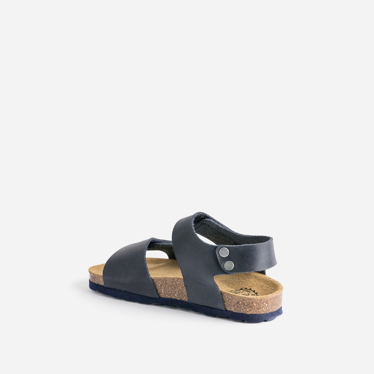 Sandale anatomique BUGGY marine en cuir