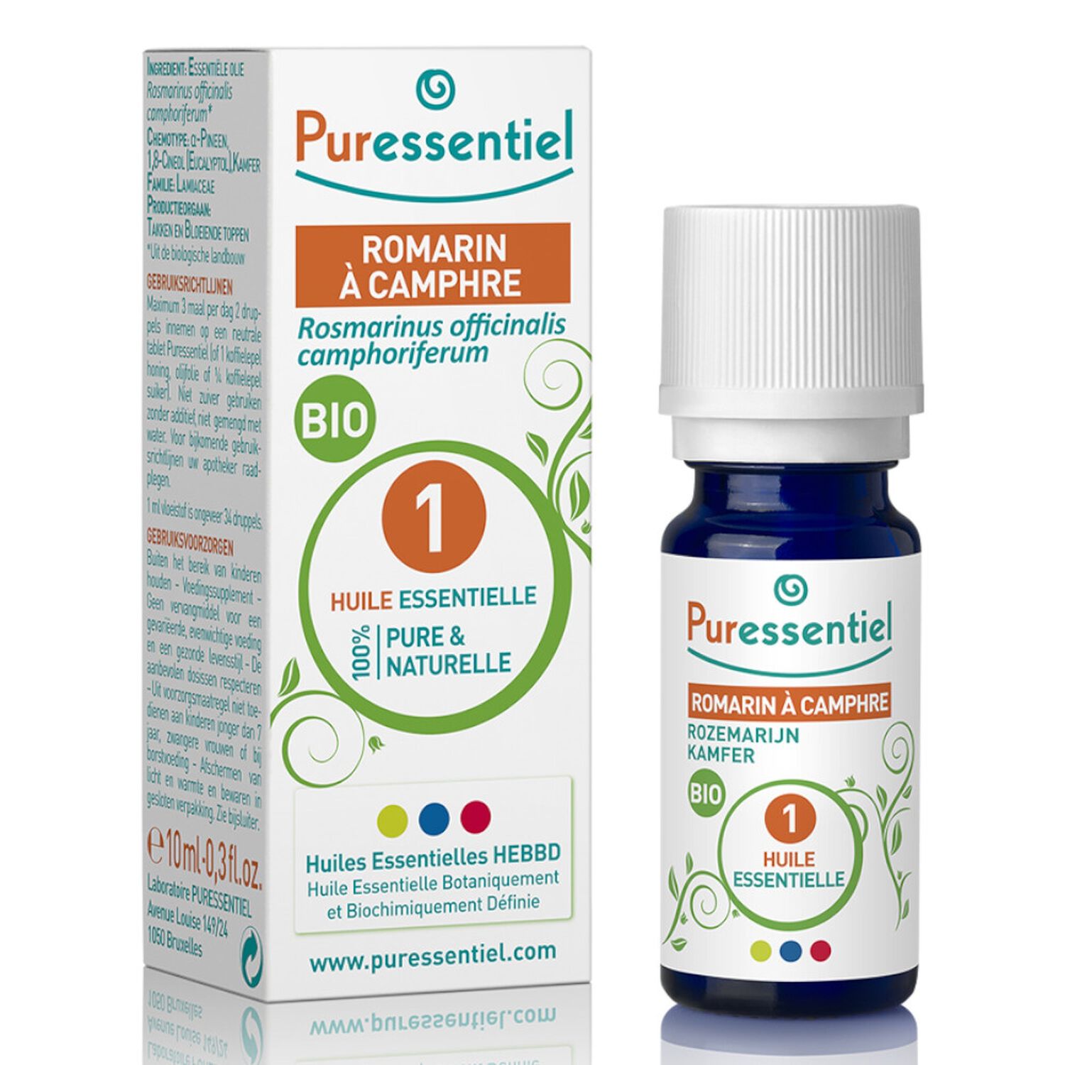 Puressentiel Huile Essentielle Romarin à Camphre 10 ml