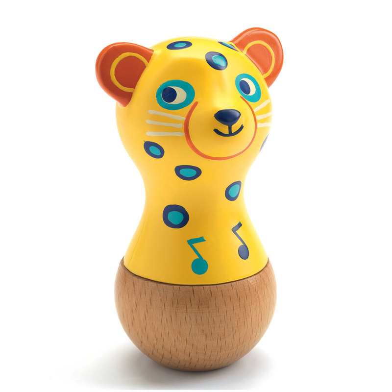Maracas jaguar en bois FSC Djeco