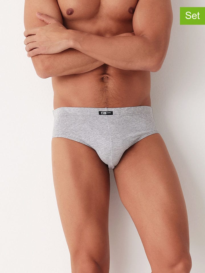 COTONELLA 2er-Set: Slips in Grau günstig kaufen