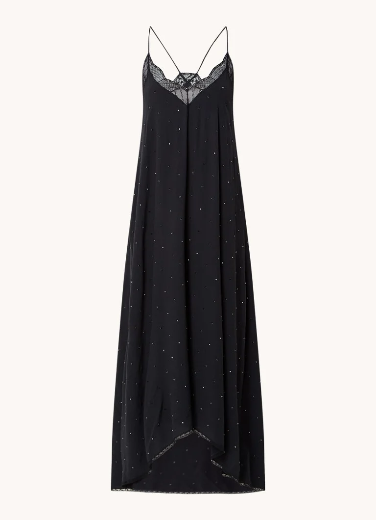 Maxi šaty Zadig&Voltaire Risty s kamínky