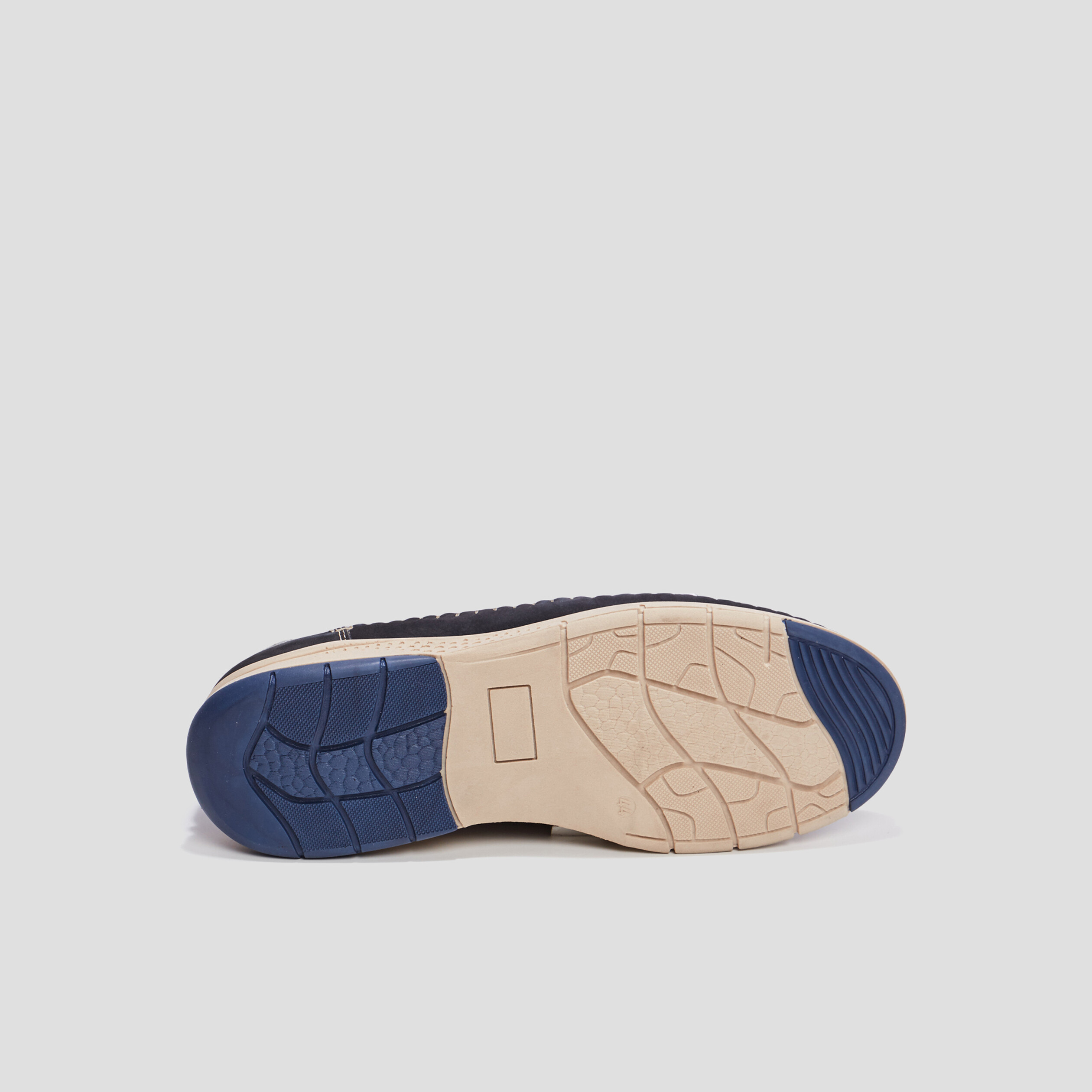 Derbies en cuir Walking bleu marine homme | La Halle