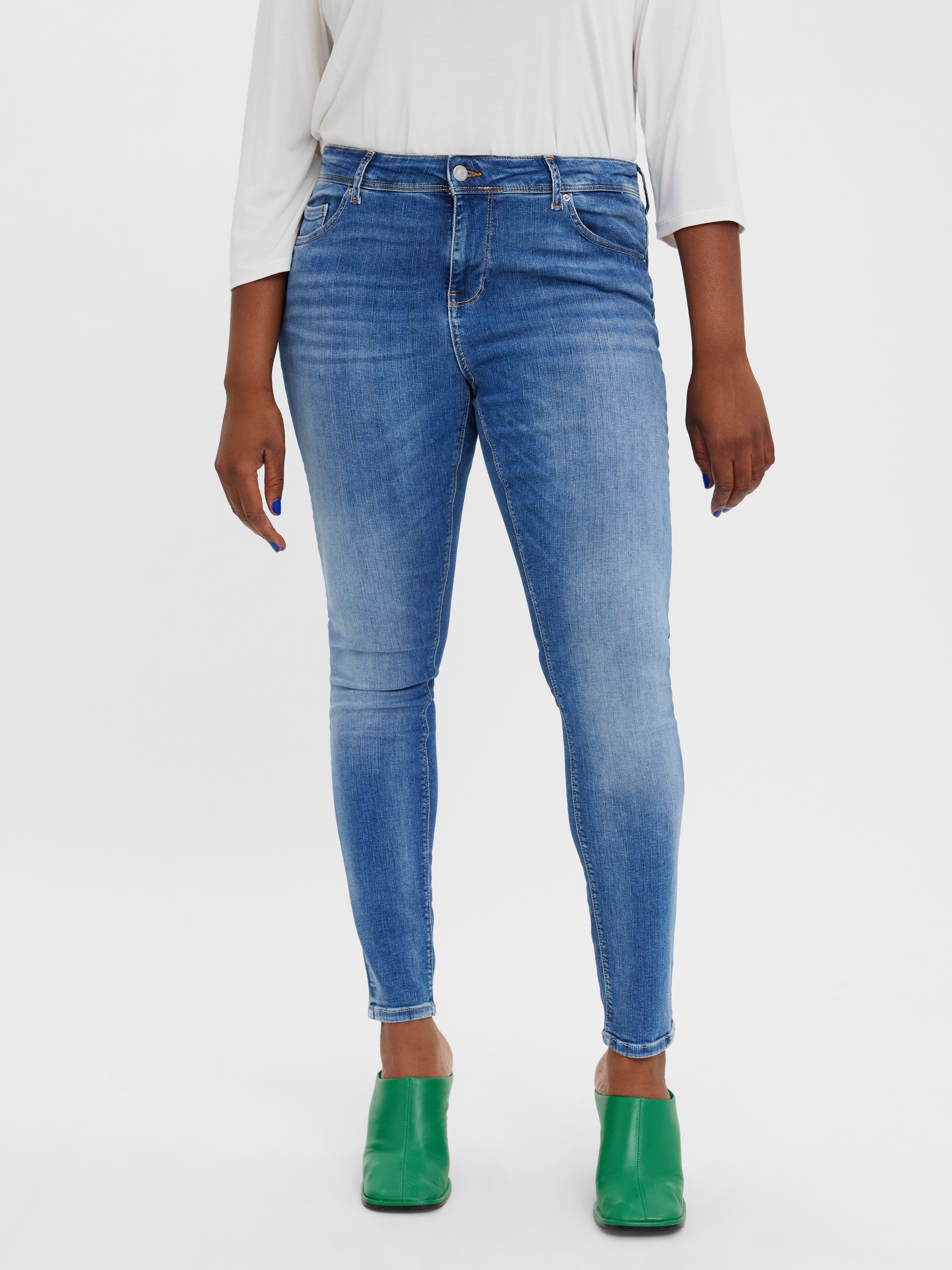 VMLUX Mid Rise Slim Fit Jeans