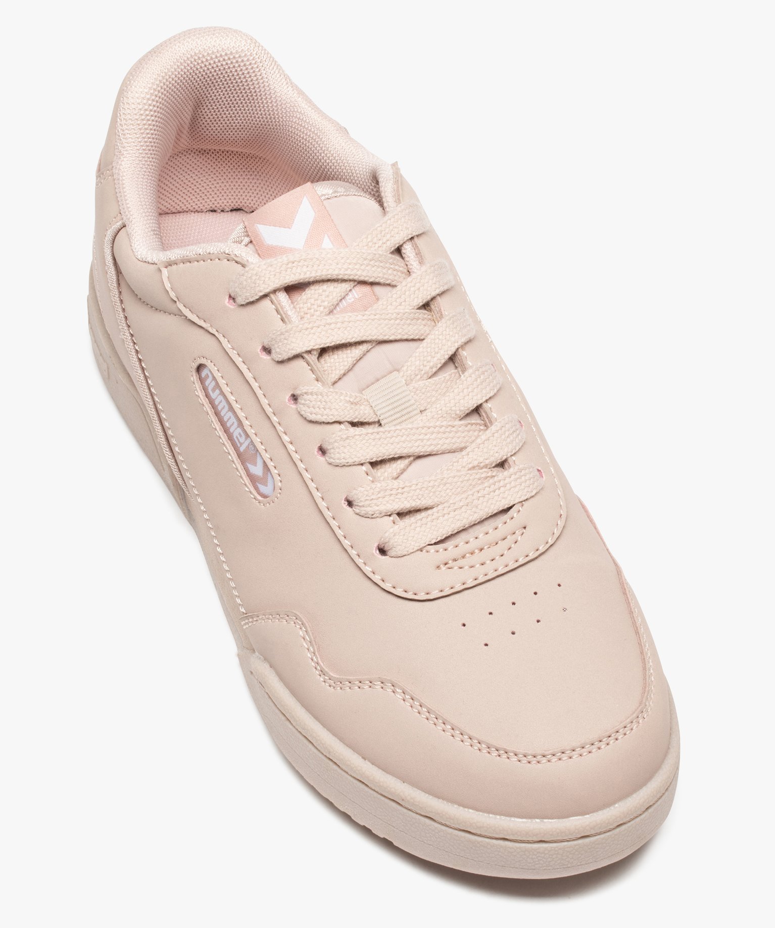 Baskets femme unies à lacets – Hummel Forli orange | GEMO