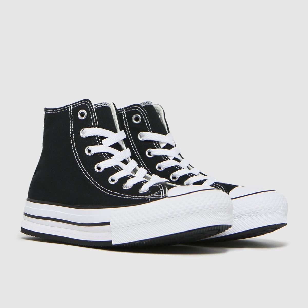 Converse svarta all star eva lift hi flickor juniorsneakers