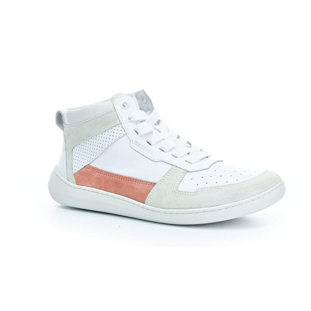 Skinners Oldschooler High Top Pink/White Barfußstiefeletten