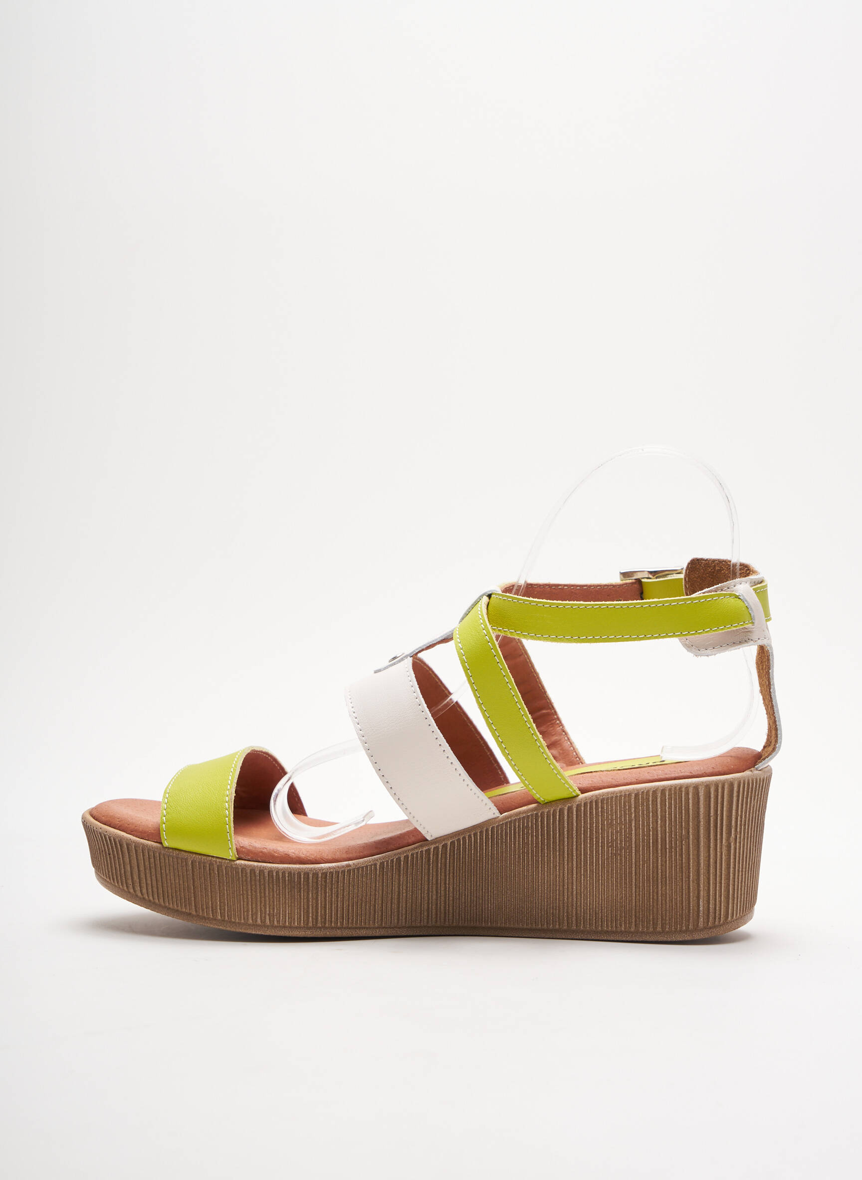 Brodequins Sandales Nu Pieds Femme couleur vert