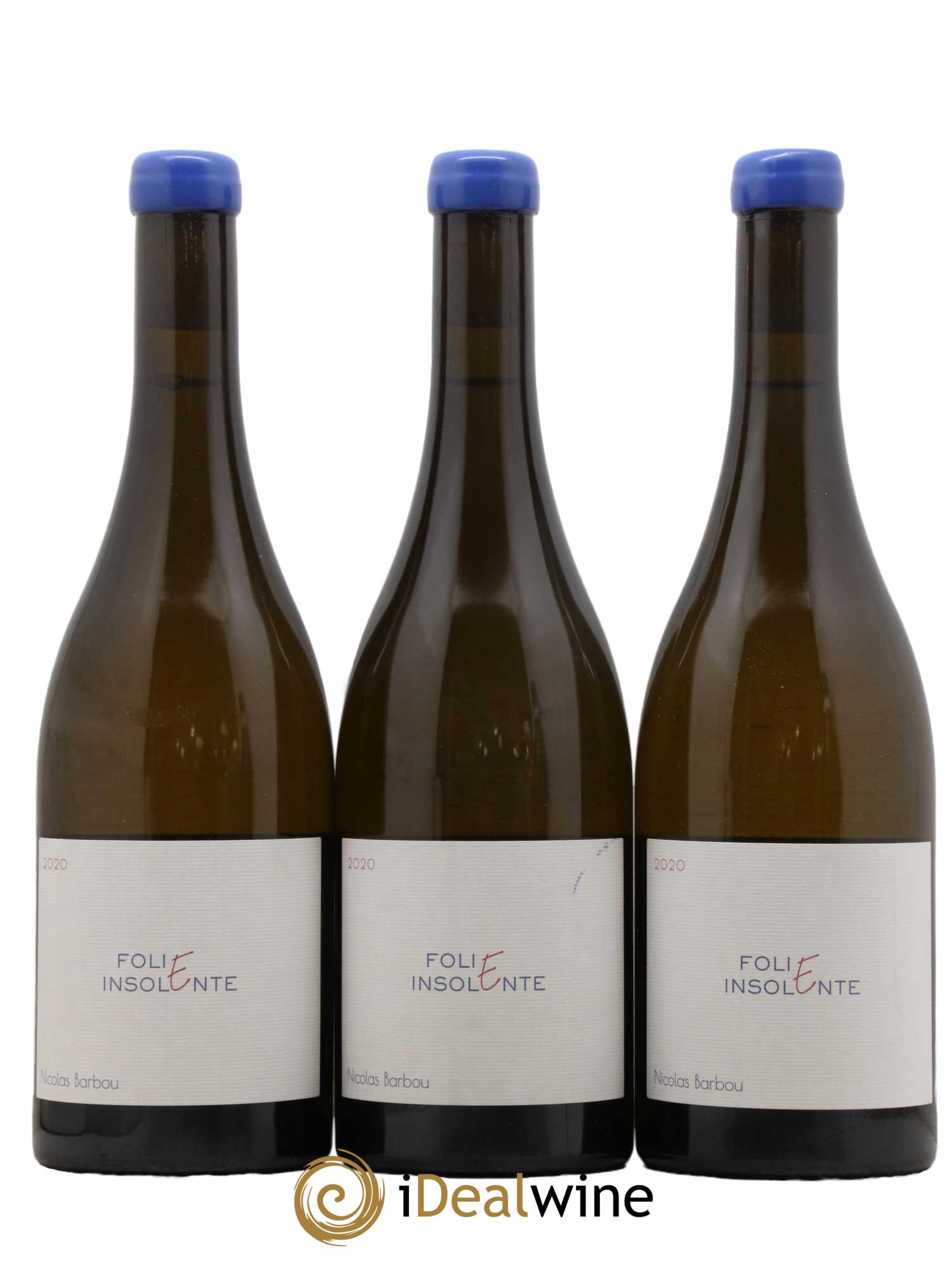 Touraine-Oisly Folie Insolente Nicolas Barbou  2020 - Lot de 3 Bouteilles