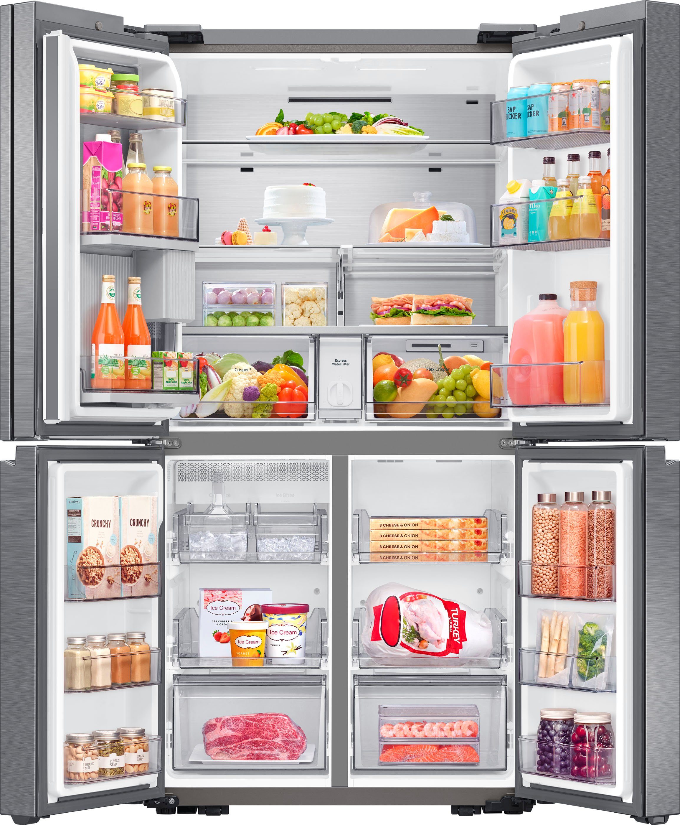 Samsung Multi Door RF65A967FS9, 182,5 cm hoch, 91,2 cm breit