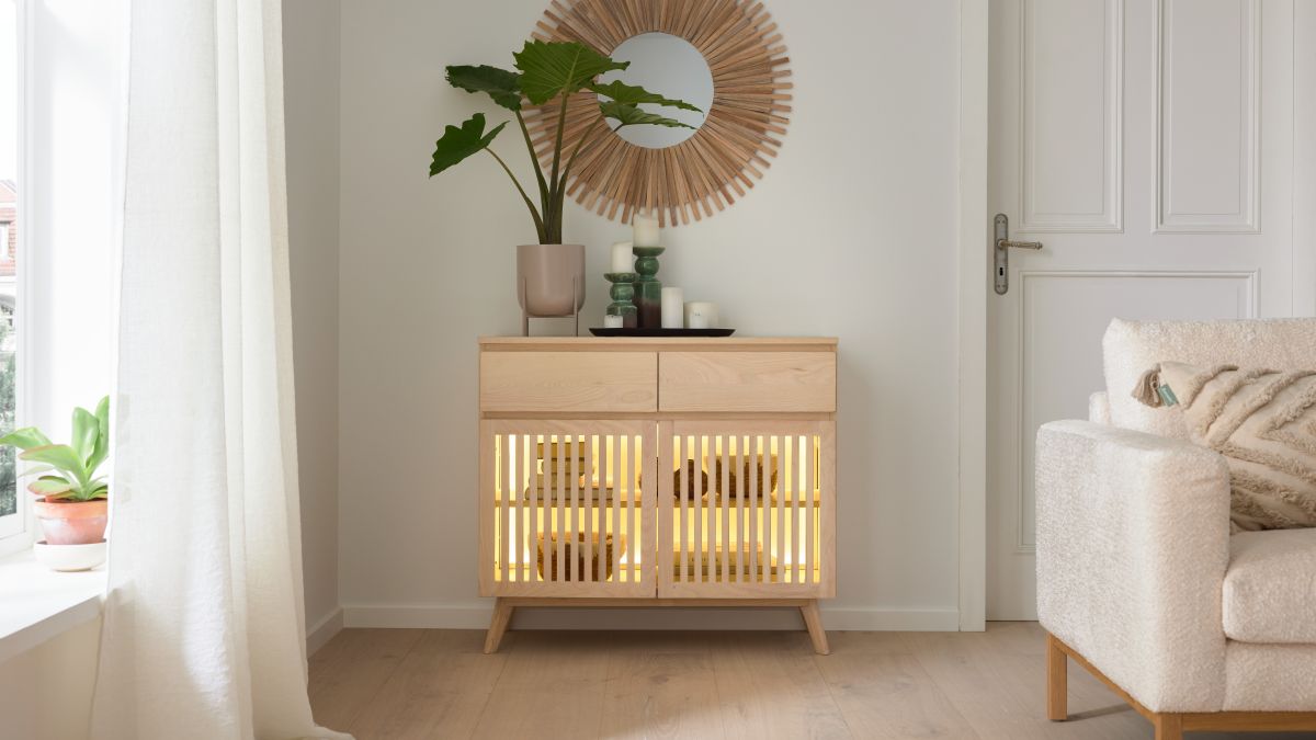 Roomio Sideboard No. 2000 Esche 90 x 80 cm