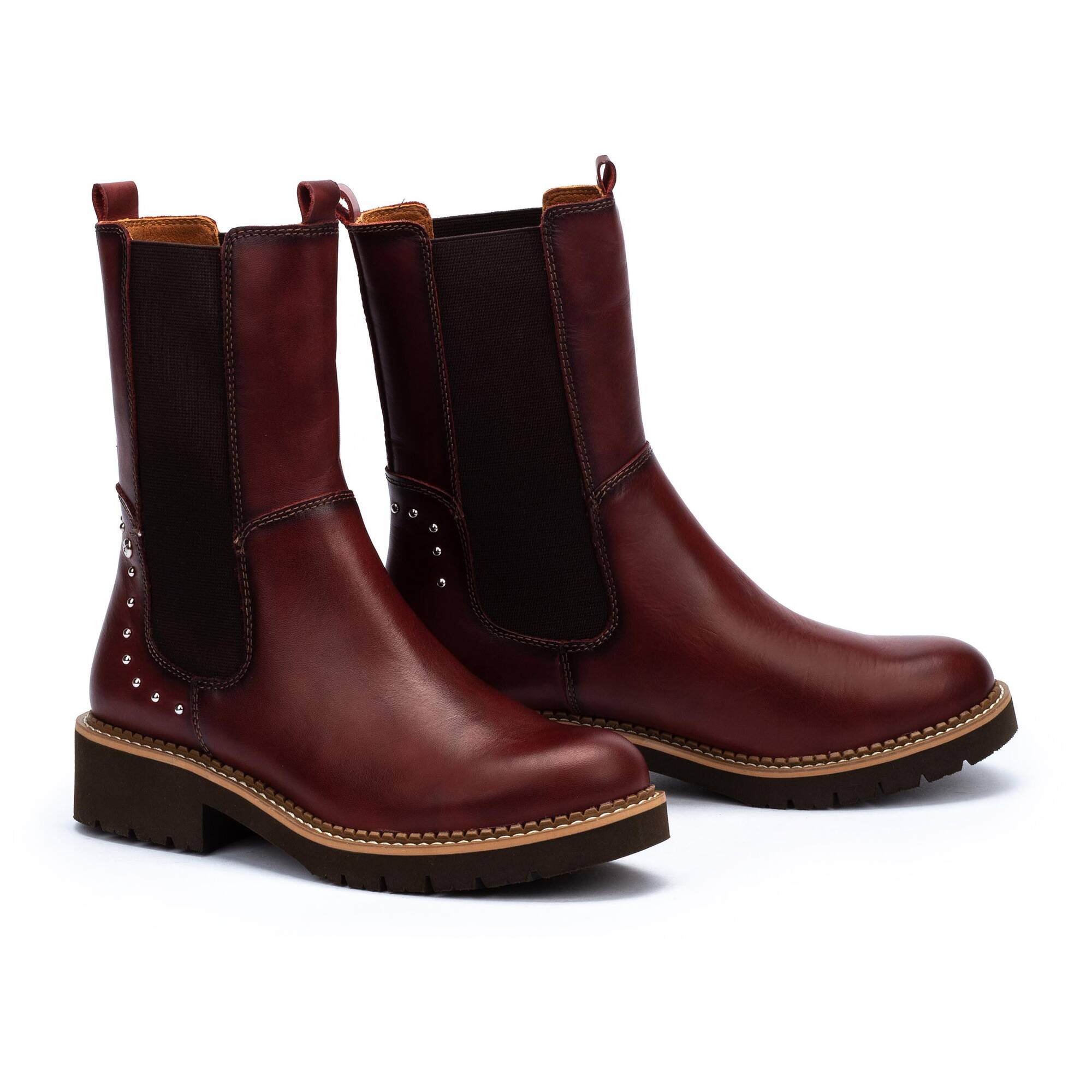 Damskie skórzane buty Pikolinos Vicar - CLAY