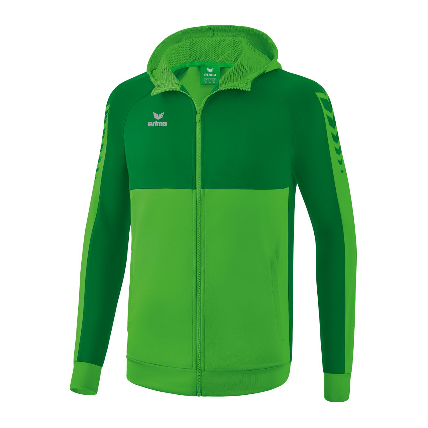 Erima Six Wings Kapuzenjacke Kids Grün
