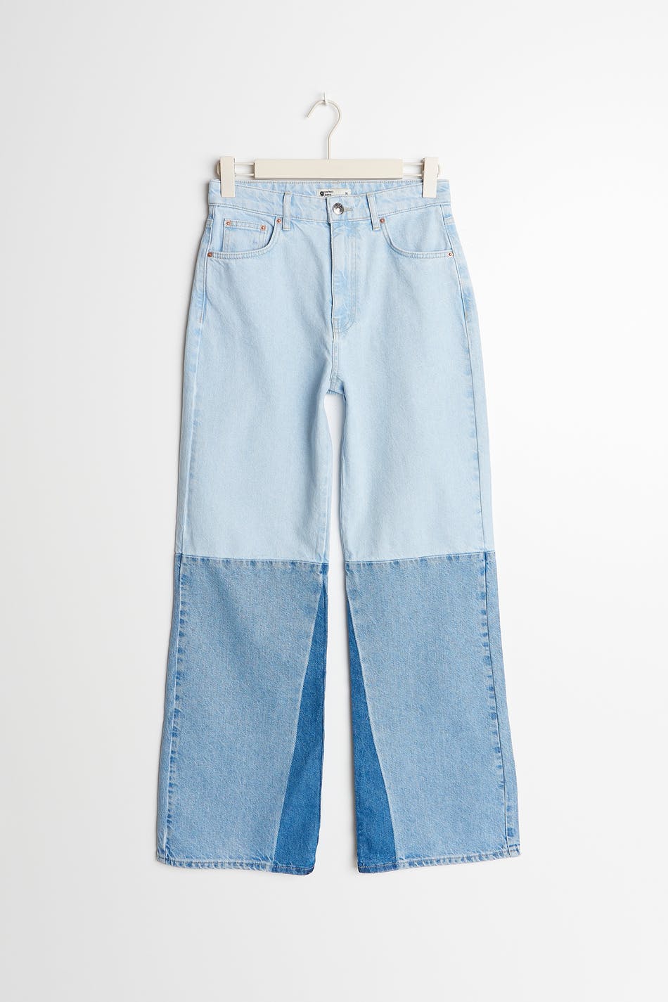 Block wide jeans
