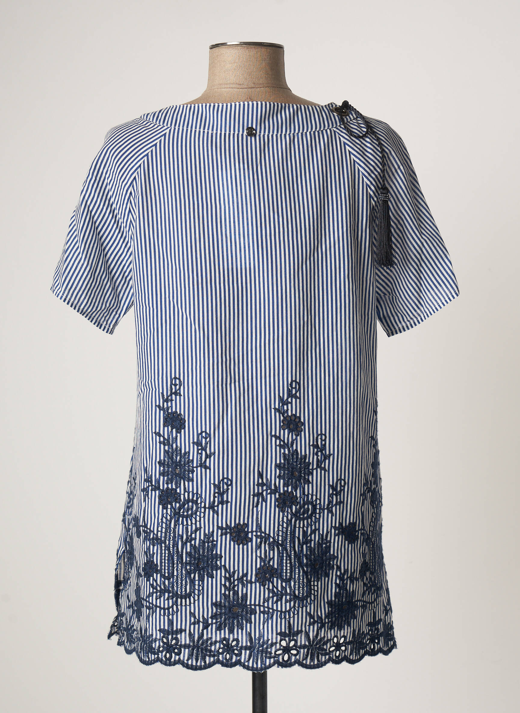 Fred Sabatier Tuniquemanchecourte Femme couleur bleu