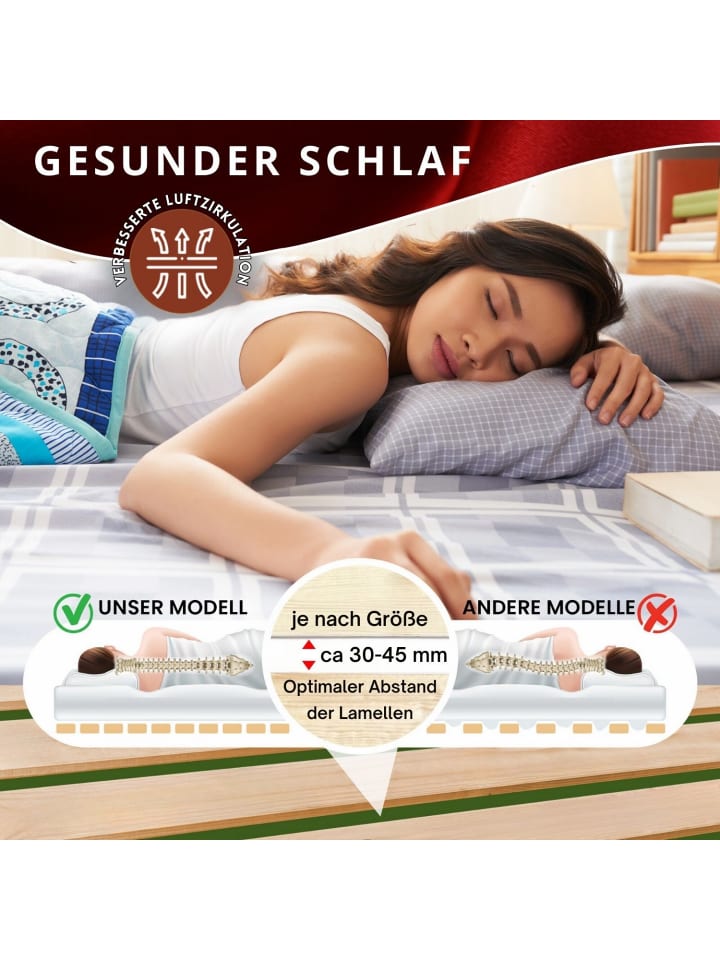Coemo Rollrost DELUXE extrastabile Leisten in Natur günstig kaufen