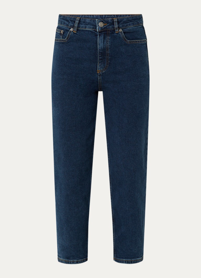 Jean court slim taille haute Dona de ba&sh, délavage foncé