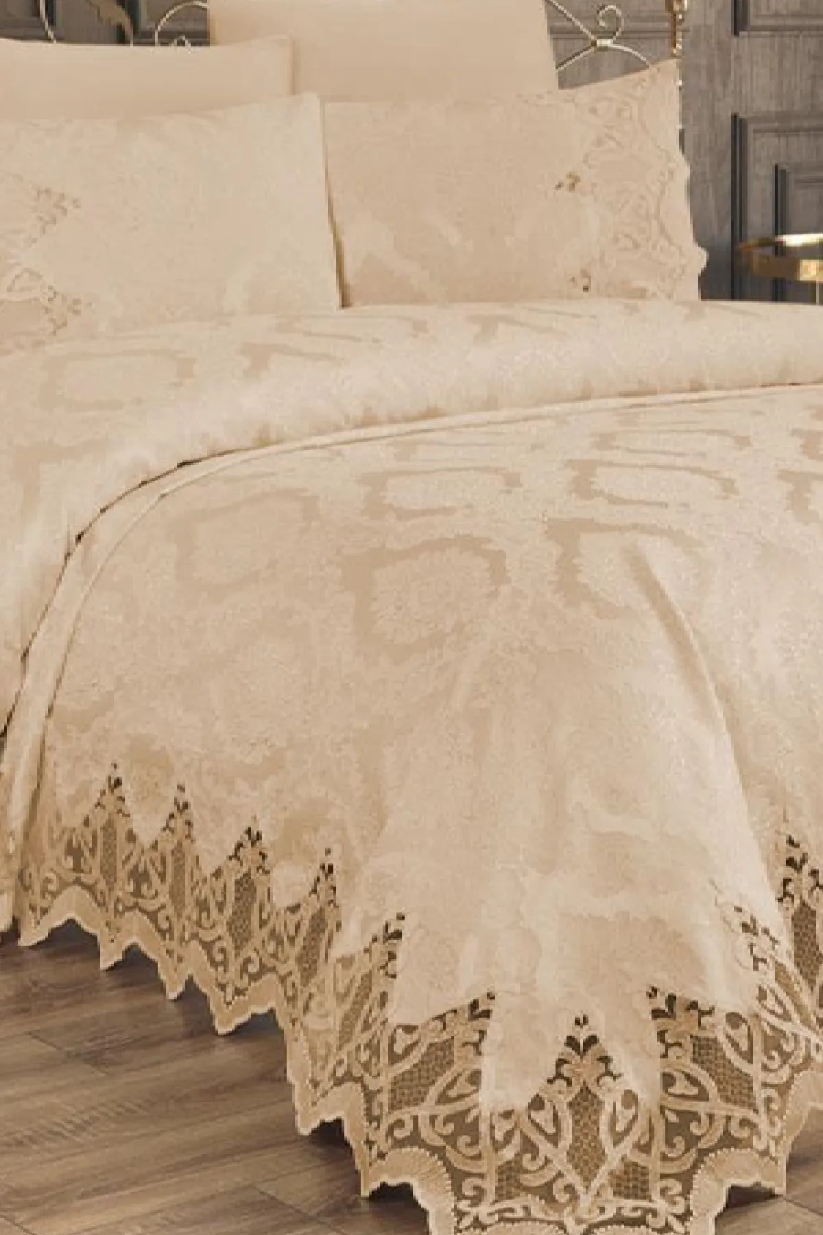 Çeyiz Diyarı  Bellisimo Doppel-Piqué-Set Beige