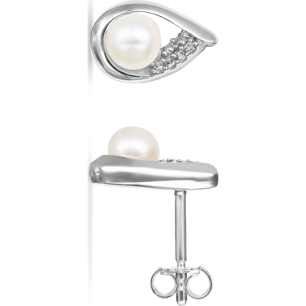 FAVS Boucles d'oreilles à fermoir à poussette 925 Argent Boucles d'oreilles